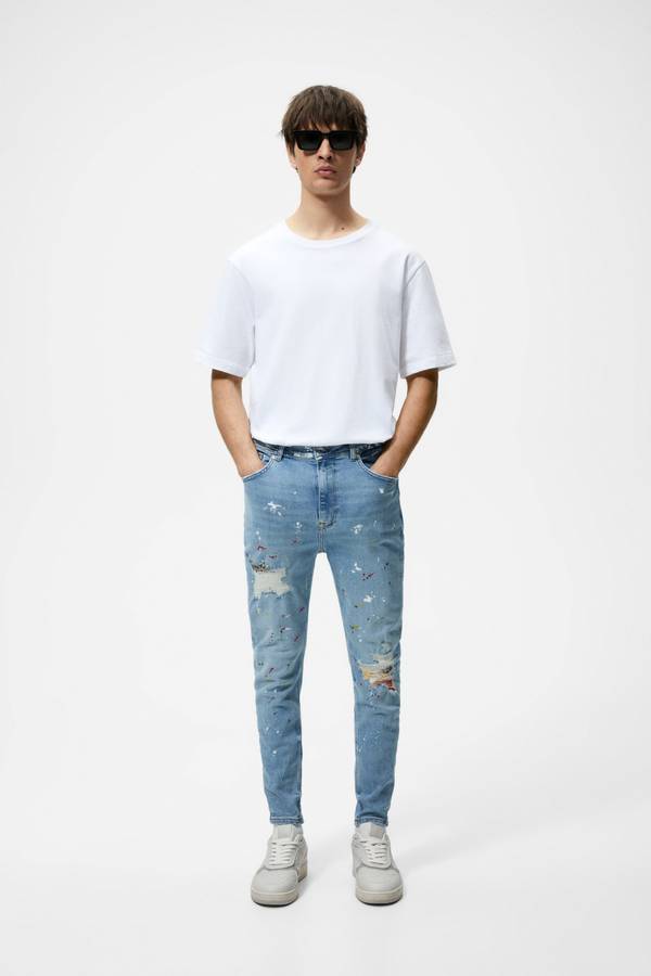 ДЖИНСЫ SLIM С ДЕКОРАТИВНОЙ СТРОЧКОЙ