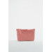 LEATHER CLUTCH BAG WITH LETTER