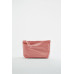 LEATHER CLUTCH BAG WITH LETTER