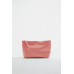 LEATHER CLUTCH BAG WITH LETTER