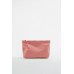 LEATHER CLUTCH BAG WITH LETTER