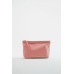 LEATHER CLUTCH BAG WITH LETTER