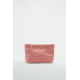 LEATHER CLUTCH BAG WITH LETTER