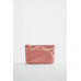 LEATHER CLUTCH BAG WITH LETTER