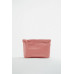 LEATHER CLUTCH BAG WITH LETTER