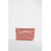 LEATHER CLUTCH BAG WITH LETTER