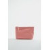 LEATHER CLUTCH BAG WITH LETTER