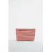 LEATHER CLUTCH BAG WITH LETTER