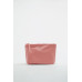 LEATHER CLUTCH BAG WITH LETTER