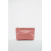 LEATHER CLUTCH BAG WITH LETTER