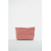 LEATHER CLUTCH BAG WITH LETTER