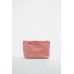 LEATHER CLUTCH BAG WITH LETTER