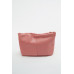 LEATHER CLUTCH BAG WITH LETTER