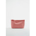 LEATHER CLUTCH BAG WITH LETTER