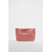 LEATHER CLUTCH BAG WITH LETTER