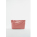 LEATHER CLUTCH BAG WITH LETTER